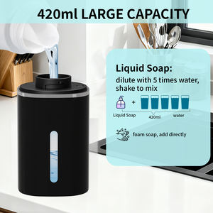 Neuheit: Automatischer Berührungsloser Schaumseifenspender für den Haushalt, USB-Elektrisch, Luxuriös, Verstellbar, Wandmontierter Flüssigseifenspender - Product Image 6