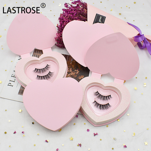 Caja de pestañas de lujo al por mayor para el día de San Valentín OEM embalaje de pestañas en forma de corazón, caja de embalaje de pestañas de visón 3D - Product Image 2