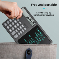 Tablette d'écriture graphique numérique LCD de 8 pouces, calculatrice multifonction avec bloc-notes pour l'école et le bureau