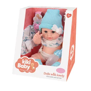 Wholesale 15 Inch New Born Baby Doll Pee Doll Display Box Fashion Vinyl Dolls Girls Toy