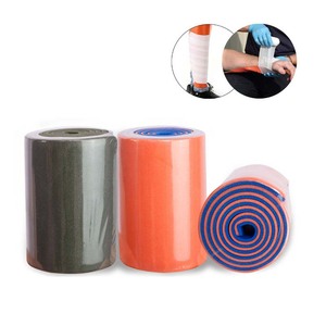 Vente en gros Fabricant Logo personnalisé Attelle de bras en aluminium léger roulé réutilisable pour le combat 36 "18" Orange/Bleu multicolore - Product Image 1