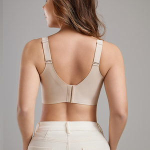 <span class=keywords><strong>Sujetador</strong></span> Deportivo Inalámbrico Transpirable con Estampado de Leopardo, Delgado, <span class=keywords><strong>Sin</strong></span> Costuras, Talla Grande, Cobertura Total, Cómodo para Uso Diario, para Mujer - Product Image 3