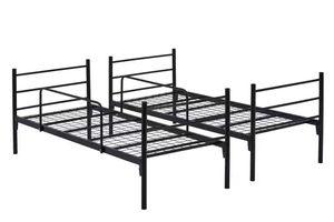 Lit double le plus vendu, avec un cadre en acier robuste. Convient pour une utilisation dans les dortoirs, les écoles et les appartements. - Product Image 5