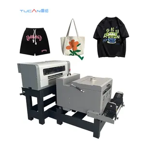 New PET Film DTF Printer 40cm 60cm Digital DTF for T-shirt With two Printhead XP600 dtf printer