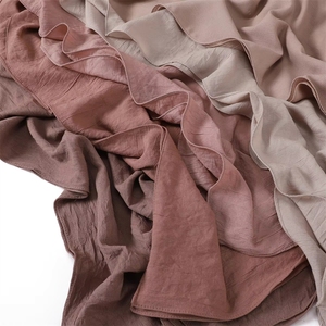 Foulard carré en crêpe de coton et viscose naturel froissé, doux et respirant, motif personnalisé, 90 cm, vente en gros, avec sac - Product Image 5