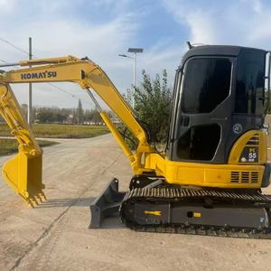 Mini-excavatrice Komatsu PC55MR d'<span class=keywords><strong>occasion</strong></span>, 5,5 tonnes, 5T, PC55 MR, à bras court, d'origine japonaise, d'<span class=keywords><strong>occasion</strong></span>, pour travaux de terrassement - Product Image 4