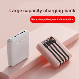 Cargador de Batería Portátil Pequeño de Carga Rápida con Doble USB, Incluye 4 Cables para Teléfono Móvil, Venta Directa de Fábrica - Product Image 2