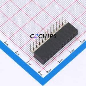 FH2.54-06-12PWS Pin Socket Bent Lead Through Hole,P=2.54mm Connector 2x12P 2.54mm 2.54mm Square Hole - Product Image 1