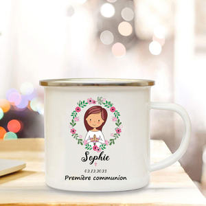 Taza personalizada de chocolate caliente con nombre personalizado, <span class=keywords><strong>tazas</strong></span> de café, <span class=keywords><strong>tazas</strong></span> con asa, favores para niños, regalo de fiesta de primera comunión - Product Image 5