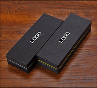 Boîtes cadeaux de luxe avec logo personnalisé, boîtes à couvercle et à base pour bijoux, montres, cravates, ceintures, emballage cadeau