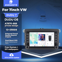 DUDUAUTO DUDU7 A7870 Reproductor Multimedia para Auto con Carplay, Unidad Principal de Radio para VW Volkswagen Jetta Passat Golf Polo Seat Skoda