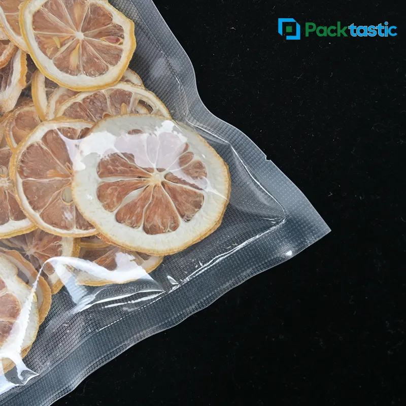 새로운 디자인 플라스틱 마일라 진공 가방 사용자 정의 인쇄 실러 파우치 투명 식품 스낵 너트 진공 포장 가방