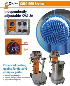 COLO-669 Electrostatic Painting Machine Powder Coating Gun Metal Surface Finishing