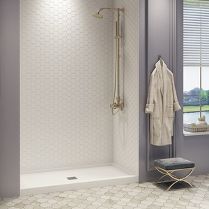 Wholesale Waterproof <strong>Bath</strong> Tub Shower Surround Rectangle Texture Smc Wall <strong>Panel</strong> for Bathroom Decoration - Product Image 6