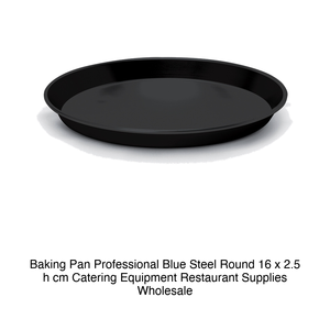 กระทะเค้กเหล็กกลมสีน้ำเงิน Ø 16 ซม. สูง 2.5 ซม. - Product Image 2