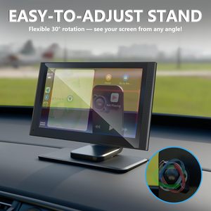 Écran intelligent sans fil CarPlay et Android Auto, écran tactile IPS <span class=keywords><strong>7</strong></span> <span class=keywords><strong>pouces</strong></span>, aide au recul, Mirror <span class=keywords><strong>Link</strong></span> pour lecteur de tableau de bord universel pour voiture - Product Image 6