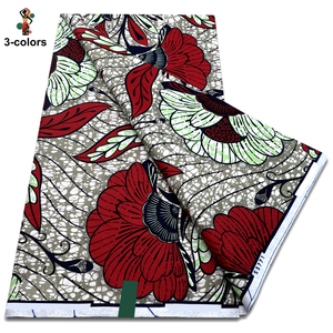 Phi siêu Batik sáp Chất lượng cao ankara bất sáp in bông 6 yards thổ cẩm vải - Product Image 3