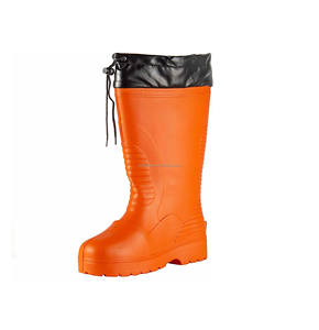 Botas de Trabajo de Goma EVA con Puntera de Seguridad Compuesta, Impermeables, Exageradas, Talla Grande 51, Estilo Kanye, para Mujer, Cálidas, para <span class=keywords><strong>Hombre</strong></span>, Color Naranja, para Esquí y Nieve - Product Image 2