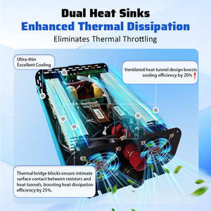 อินเวอร์เตอร์คลื่นไซน์บริสุทธิ์แบบออฟกริด 1000W ถึง 2000W สำหรับไฟ AC พลังงานแสงอาทิตย์ 12V 24V 48V 110V 220V รุ่น CHNB-E1000-212 คลื่นไซน์บริสุทธิ์ I - Product Image 5