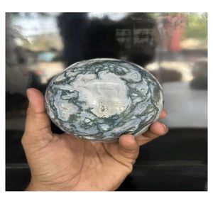 Sphère de guérison en agate mousse de qualité supérieure, sculptée, décoration d'intérieur, cadeau pour la fête des mères - Product Image 2