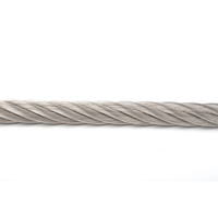 Offre Spéciale 304 acier inoxydable 7x7 câble métallique 2mm câble métallique en acier inoxydable avec œillets