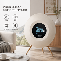 Altavoz Bluetooth con Pantalla LCD Redonda, Sistema de Audio para el Hogar con Reproductor de Música de Alta Fidelidad