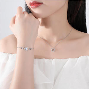 Fashion Jewelry Necklace <b>Pendant</b> Necklace Fine Jewelry Necklace Silver 925 Jewelry For Women Sterling Silver 925 Jewellery Set - Product Image 3