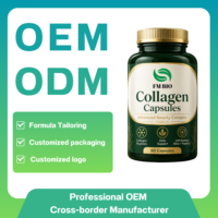 Capsules de collagène naturel avec vitamine C et acide hyaluronique, complément alimentaire, capsules de collagène, usine OEM ODM