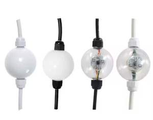 Программируемая светодиодная гирлянда OEM/ODM, 50 мм, 24 В, 3D, на чипе UCS1903, RGB-пиксельные шары для праздничного декора, светодиодный шар-штора для сцены - Product Image 2