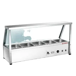 HMT-68 5-Pan Bain Marie Thực Phẩm Showcase 15 Năm Nhà Cung Cấp Nhà Máy