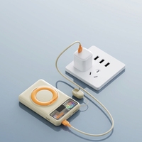Station de charge portable sans fil OEM 10000 mAh avec charge ultra-rapide PD 22,5 W, affichage LED, conception radiateur pour utilisation extérieure