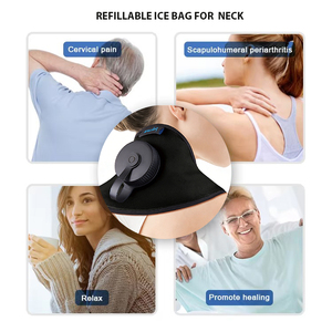 Borsa Ghiaccio Leggera Pieghevole Antiperdita Riutilizzabile Ricaricabile Istantaneamente 49x28cm per Sollievo dal Dolore a Collo, Spalle e Schiena, Impacco Caldo/Freddo Antistress - Product Image 3