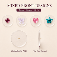 Ensemble de Patchs Colorés Mixtes pour Points d'Acupression Auriculaire - Kit de Thérapie de Relaxation par Pression des Points d'Acupression pour les Soins Auriculaires - Vente Directe Usine