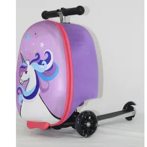 Gepäck Kinder EVA heißer Verkauf benutzer definierte Hard shell Design 3D Trolley Kinder Koffer Gepäck Roller