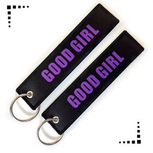 Free Design <b>Custom</b> Fabric Brand <b>Key</b> Ring Embroidered Double Sided logo Personalize Woven Printed Embroidery Keychain - Product Image 2