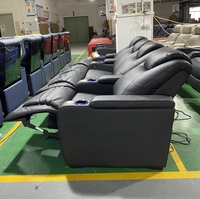 Modernes liegendes elektrisches Heimkino Sitzplätze mittlerer Loves eat Film Echtes Leder Recliner Cinema Sofa Wohnzimmer möbel