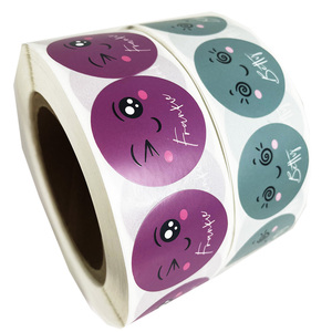 Logotipo de etiqueta de precio circular personalizado, etiquetas adhesivas de superficie brillante de vinilo promocional, impresión y Etiquetado de Productos - Product Image 5