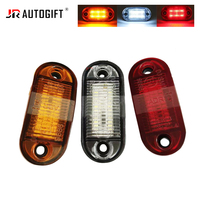 Feu de gabarit latéral LED 12V 24V pour camion, feu de signalisation d'avertissement ambre/rouge pour remorque, bus, SUV, camion, remorque