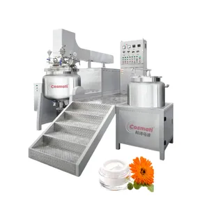 Cosmetic Emulsfiy mesin pencampur krim Vacuum Mixer homegenisasi dengan pot pencampur serbaguna untuk pasta gigi saus tomat