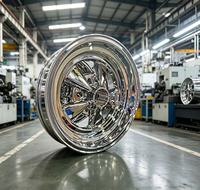 Jantes en alliage Cragar Série 61C Deep Dish 15x8.0 15x7 ET0 ET-32 5x114.3/5x120/5x127 Polies Neuves Brillantes