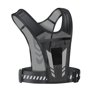 Mochila de Hidratación Deportiva Reflectante y Transpirable para Exteriores, Bolsa de Pecho para Ciclismo con Botella de Agua, Bolsas para Correr de Noche - Product Image 1