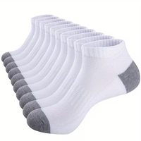 Chaussettes de sport personnalisées de haute qualité pour le basketball et la course à pied, pour hommes et femmes, semelle et bordures tricotées, blanches, style automne