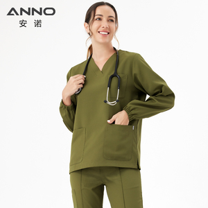 Uniforme médico UltraSoft Serenity Scrubwear Recién llegado Manga larga Usable en otoño e invierno - Product Image 4