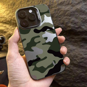 Custodia mimetica per telefono cellulare con stampa <span class=keywords><strong>verde</strong></span> placcato in argento TPU per <span class=keywords><strong>Iphone</strong></span> Xr Xs <span class=keywords><strong>Max</strong></span> <span class=keywords><strong>11</strong></span> 12 13 14 15 16 17 Air - Product Image 2