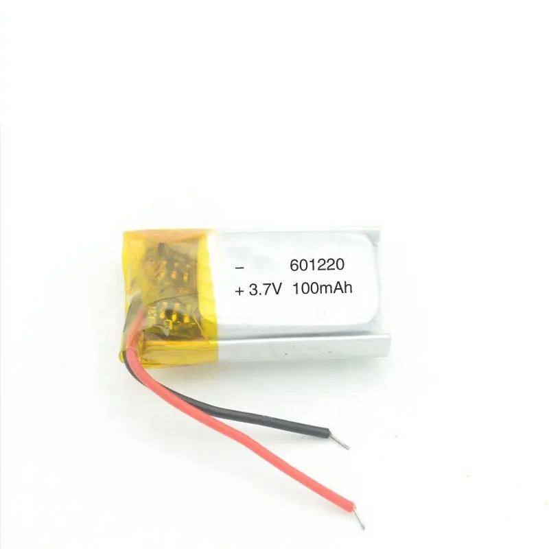 Affordable Price Rechargeable 3.7v 601220 100 mAh lipo lithium polymer battery