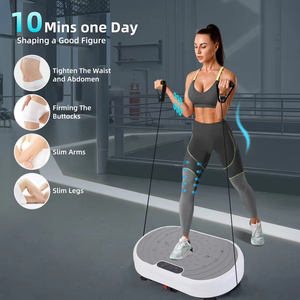 Plateforme vibrante de puissance, machine portable pour la perte de poids, le renforcement musculaire, la mise en forme, l'entraînement de la force, niveaux de vitesse, capacité maximale - Product Image 6