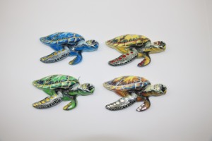Imanes de Resina Fengyi, Recuerdos de Viaje, Adornos Personalizados de Tortuga Marina Dorada de Lujo, Adhesivos Decorativos - Product Image 2