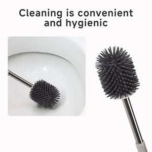 HOLAMOPA <b>TPR</b> Toilet Brush Set Socket Holder and Stand Heat Resistant Material Hotel Grade Cleaning Tool - Product Image 6