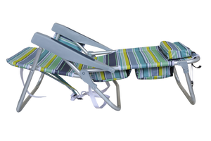 <span class=keywords><strong>Silla</strong></span> de Playa Plegable de Aluminio Portátil para Exteriores, <span class=keywords><strong>Silla</strong></span> <span class=keywords><strong>Reclinable</strong></span> con Cordones, Asiento Bajo, Plegable, Tipo Mochila - Product Image 3