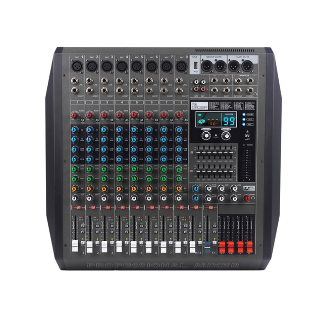 8-Channel 99DSP Digital Effects Dj Controller/audio Console Mixer Professional Audio Console Mixer Audio Sound Cards Mixers